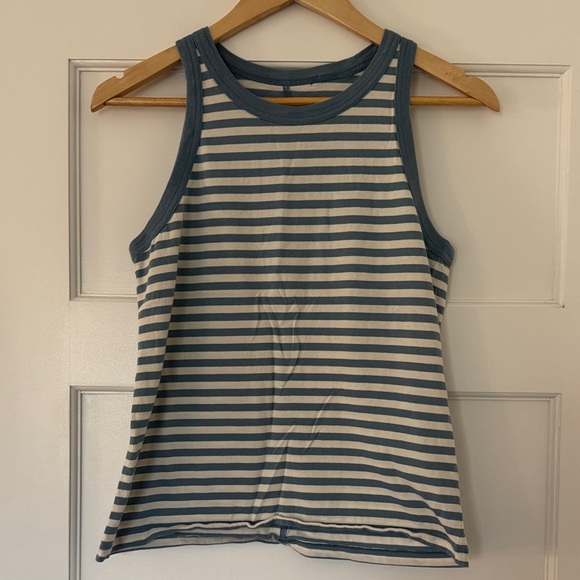 Everlane the tank in essential cotton spring lake and canvas stripe Medium - Picture 2 of 14